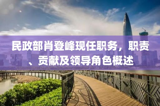 民政部肖登峰现任职务，职责、贡献及领导角色概述