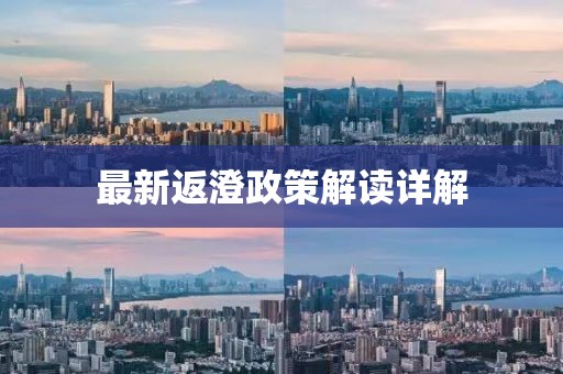 最新返澄政策解读详解