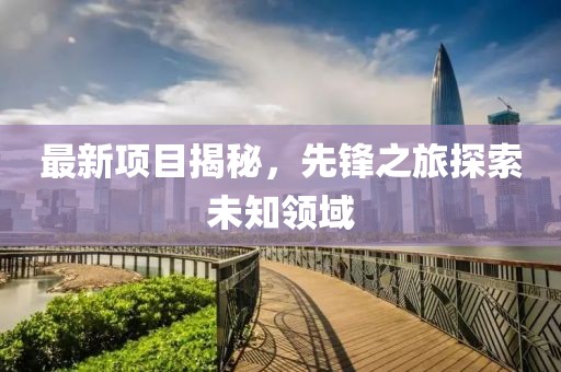 最新项目揭秘，先锋之旅探索未知领域