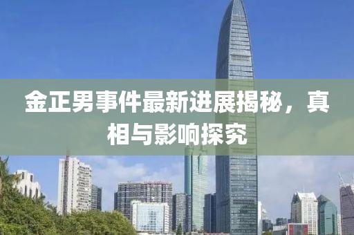 金正男事件最新进展揭秘，真相与影响探究
