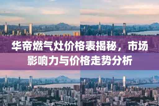华帝燃气灶价格表揭秘，市场影响力与价格走势分析