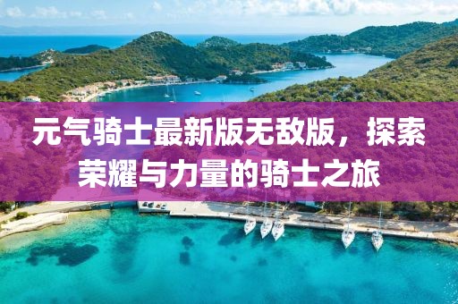 元气骑士最新版无敌版，探索荣耀与力量的骑士之旅