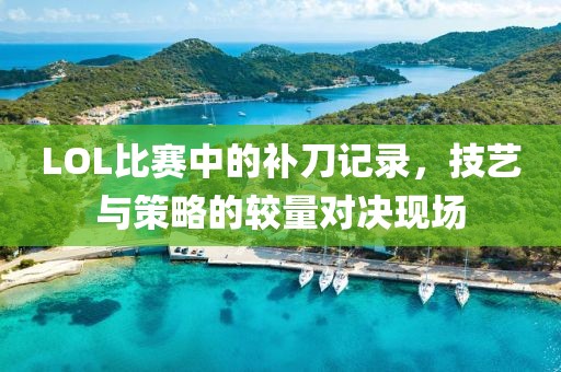 LOL比赛中的补刀记录，技艺与策略的较量对决现场