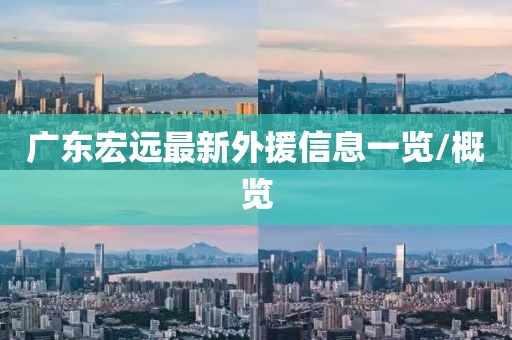 广东宏远最新外援信息一览/概览
