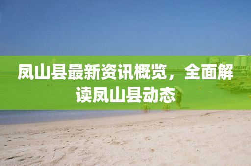 凤山县最新资讯概览，全面解读凤山县动态