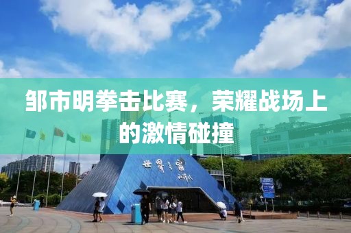 邹市明拳击比赛，荣耀战场上的激情碰撞