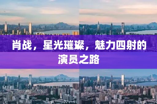 肖战，星光璀璨，魅力四射的演员之路