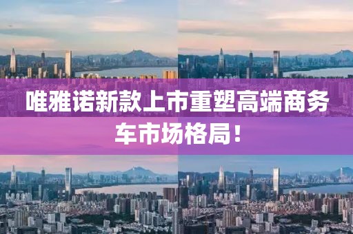 唯雅诺新款上市重塑高端商务车市场格局！