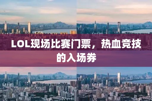 LOL现场比赛门票，热血竞技的入场券