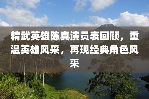 精武英雄陈真演员表回顾，重温英雄风采，再现经典角色风采