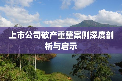 上市公司破产重整案例深度剖析与启示