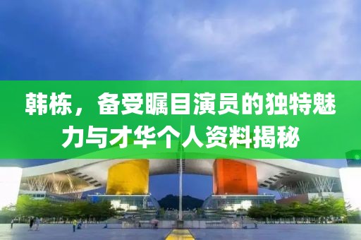 韩栋，备受瞩目演员的独特魅力与才华个人资料揭秘
