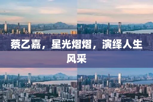 蔡乙嘉，星光熠熠，演绎人生风采
