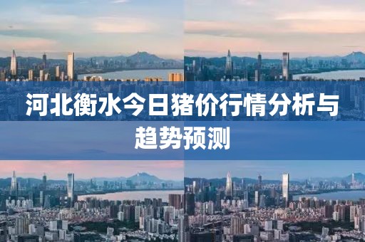 河北衡水今日猪价行情分析与趋势预测