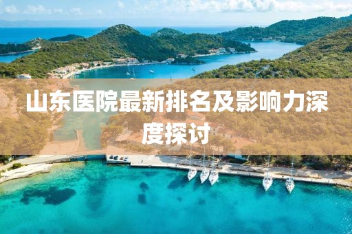 山东医院最新排名及影响力深度探讨