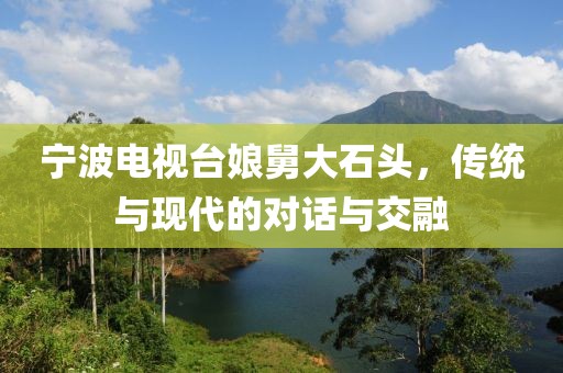 宁波电视台娘舅大石头，传统与现代的对话与交融