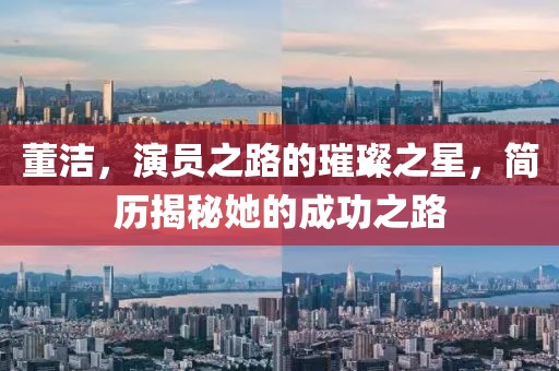 董洁，演员之路的璀璨之星，简历揭秘她的成功之路