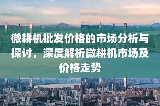 微耕机批发价格的市场分析与探讨，深度解析微耕机市场及价格走势