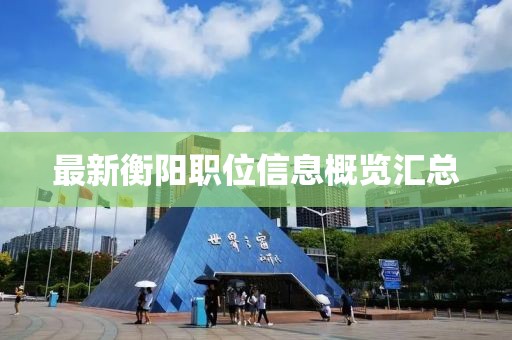 最新衡阳职位信息概览汇总