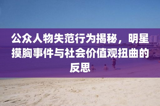 公众人物失范行为揭秘，明星摸胸事件与社会价值观扭曲的反思