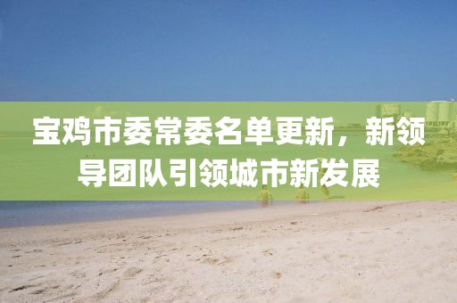宝鸡市委常委名单更新，新领导团队引领城市新发展