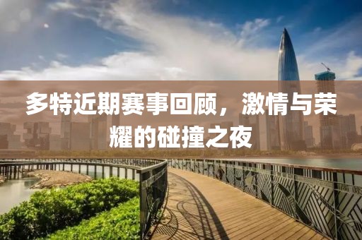多特近期赛事回顾，激情与荣耀的碰撞之夜
