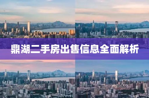 鼎湖二手房出售信息全面解析