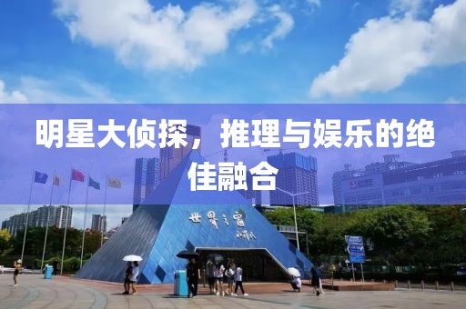明星大侦探，推理与娱乐的绝佳融合