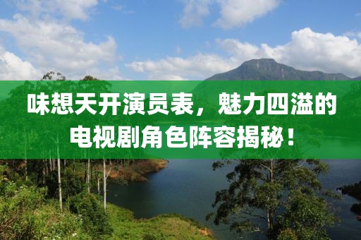 味想天开演员表，魅力四溢的电视剧角色阵容揭秘！