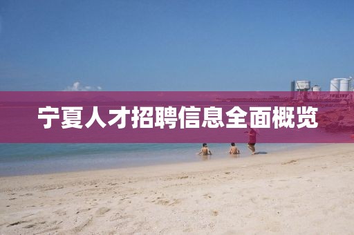 宁夏人才招聘信息全面概览
