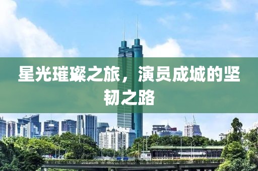 星光璀璨之旅，演员成城的坚韧之路