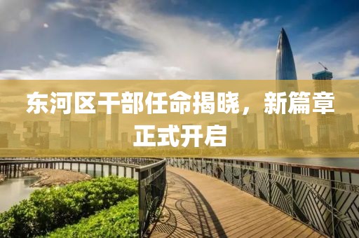 东河区干部任命揭晓，新篇章正式开启
