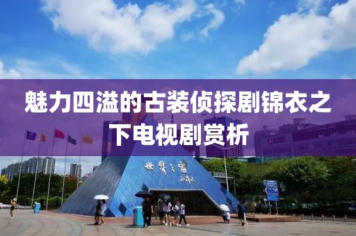魅力四溢的古装侦探剧锦衣之下电视剧赏析