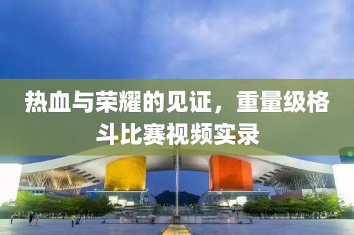 热血与荣耀的见证，重量级格斗比赛视频实录
