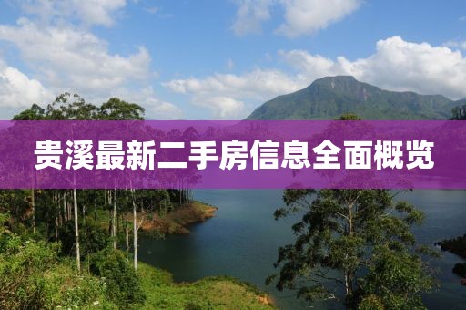贵溪最新二手房信息全面概览