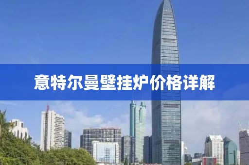 意特尔曼壁挂炉价格详解