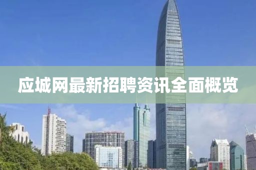 应城网最新招聘资讯全面概览