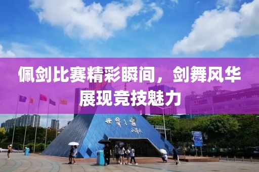佩剑比赛精彩瞬间，剑舞风华展现竞技魅力