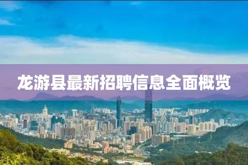 龙游县最新招聘信息全面概览