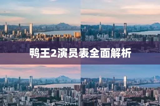 鸭王2演员表全面解析