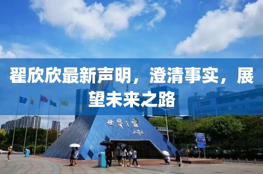 翟欣欣最新声明，澄清事实，展望未来之路