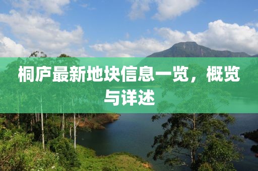 桐庐最新地块信息一览，概览与详述