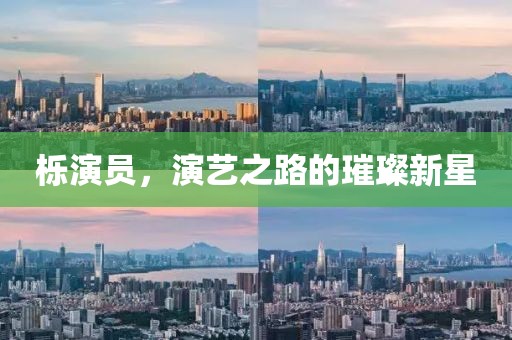 栎演员，演艺之路的璀璨新星