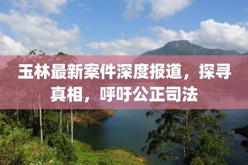 玉林最新案件深度报道，探寻真相，呼吁公正司法
