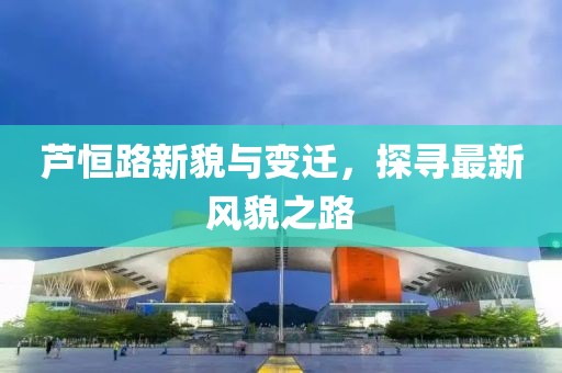 芦恒路新貌与变迁，探寻最新风貌之路