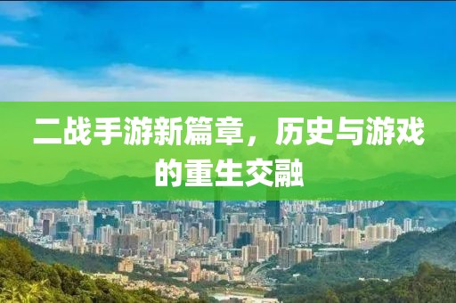 二战手游新篇章，历史与游戏的重生交融