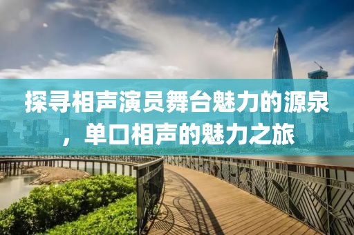 探寻相声演员舞台魅力的源泉，单口相声的魅力之旅