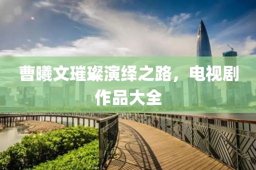 曹曦文璀璨演绎之路，电视剧作品大全