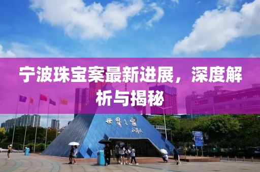 宁波珠宝案最新进展，深度解析与揭秘