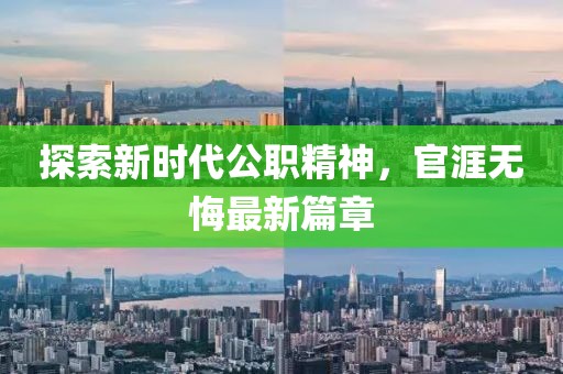 探索新时代公职精神，官涯无悔最新篇章